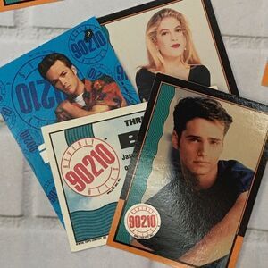 90’s Beverly Hills 90210 set: 8 Trading Cards by Topps